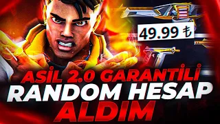 ASİL 2.0 GARANTİLİ RANDOM HESAP ALDIM VE DERECELİ GİRDİM! Valorant Türkçe