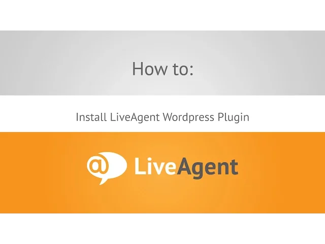 Thumbnail for Как установить плагин LiveAgent wordpress