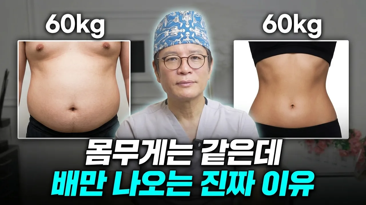 몸무게는 그대론데 왜 배만 나올까? 지방흡입 26년차 원장의 답.