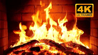 Fireplace 4K UHD Fireplace With Crackling Fire Sounds Fireplace Ambience 