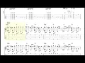 RUNNER / 爆風スランプ　/  TAB譜　/ソロギターアレンジ　/ 歌詞付き