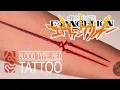 RED INK EVANGELION Spear of LONGINUS TATTOO TIMELAPSE real time tattooing