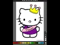 Hello Kitty Princess coloring page from Hello Kitty coloring pages