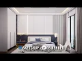 Complete Bedroom Interior Workflow SketchUp D5 Render