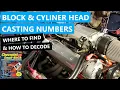 Block Cylinder Head Casting Numbers Where To Find How To Chevrolet Small-Block