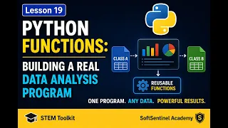 Python Functions Building a Real Data Analysis Program Learn Python in 5 Minutes STEM Toolkit