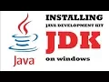 How to Install Java Development Kit in Windows Java Tutorial for Beginners