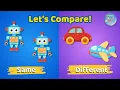 Same or Different Early Math Comparison Skills for Preschool Kindergarten Fun Learning