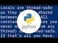 Thread safety in Python Question how it works