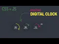 Amazing Working Digital Clock using Html CSS SVG Javascript