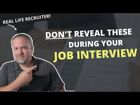 Download MP3 10 Things You Should Avoid Revealing In A Job Interview - Interview Tips