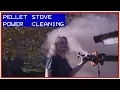This Leaf Blower Trick Instantly Cleans Your Pellet Stove