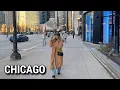 Chicago First Day of Spring 2025 Walking Tour on Thursday March 20 2025 4K City Sounds