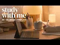 3-HOUR STUDY WITH ME No Break Fire Crackling No Music NEW SEMESTER PLANNING