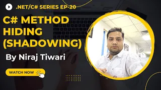 Method hiding What is Method hiding Shadowing What is Shadowing Oops Concept Ep 20 - Hindi