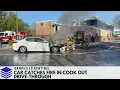 Car catches fire in Cook Out drive-through Christmas Eve Southern Pines N C