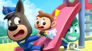 الحيل داخل الملعب شرطة اطفال كرتون اطفال فريق إنقاذ الشرطة نقيب لابرادور Sheriff Labrador 