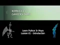 Learn Python in Maya - Lesson 1 Beginner s Introduction to Scripting