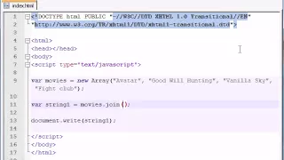 Beginner JavaScript Tutorial 31 join and pop