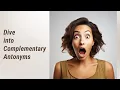 Unraveling Word Pairs Dive into Complementary Antonyms