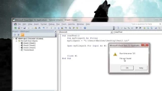 Excel 2010 VBA Tutorial 110 Reading input from a text file
