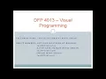 DFP 4013-visual programming