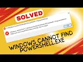Download Lagu How to Fix Windows Cannot Find Powershell.exe