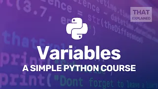 Learn Python Fast Variables Ep1