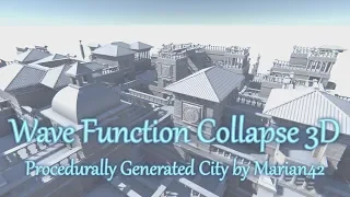 Wave Function Collapse 3D Procedurally Generated City Personal Opinion