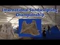 2024 International Sand Sculpting Championship at Virginia Beach Oceanfront Eating at Planet Pizza