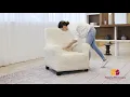 instruction on how to put Paulato Armchair slipcovers on Mamma Mia Covers
