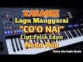 Karaoke Lagu Manggarai CO'O NAI Cipt.Felix Edon - Nada Pria