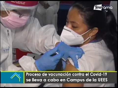 Proceso de vacunación contra el covid-19 se lleva a cabo en Campus de la UEES