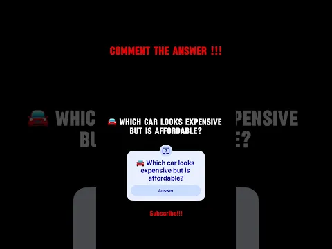 π Which car looks expensive but is affordable?