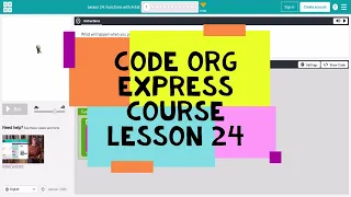 Code org Lesson 24 - Code Org Express Course Lesson 24 Functions with Artist