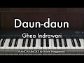 Daun-daun - Ghea Indrawari | Piano Karaoke by Andre Panggabean