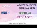 CS8392 - OBJECT ORIENTED PROGRAMMING