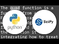 Can someone explain why scipy integrate quad gives different results for equally long ranges while i