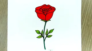 رسم وردة بطريقة سهلة جدا خطوة بخطوة رسم سهل تعليم الرسم Rsm رسم زهرة 