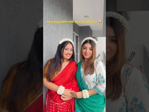 janmashtami transition w FAV SAKHI!🥰🫶🏻 @Jagritikhuranalife #minivlog