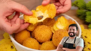 SEM FARINHA DE TRIGO! ESSA BOLINHA DE AIPIM COM QUEIJO CREMOSA É SUPER FÁCIL - Gabriel Freitas