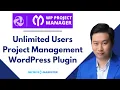 WP Project Manager Pro Review - Unlimited Users Storage Project Management WordPress Plugin