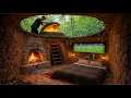 This Hidden Tree Stump Shelter Is Warm Cozy Full Build