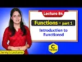 C - 84 Introduction to Functions