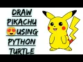 Draw pikachu with python how to draw pikachu using Python