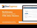 DevExtreme HTML Editor Mentions