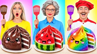 自分 vs おばあちゃんの料理チャレンジ | 面白い食べ物のトリック Multi DO Challenge