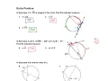 Geometry - Angles Arc Measures Tangents Chords