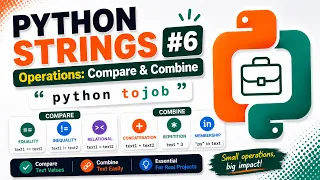 Python String Operations - in Comparison Concatenation Loops Tables