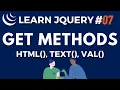 jQuery Get Methods html text val attr - jQuery JS Library Tutorial